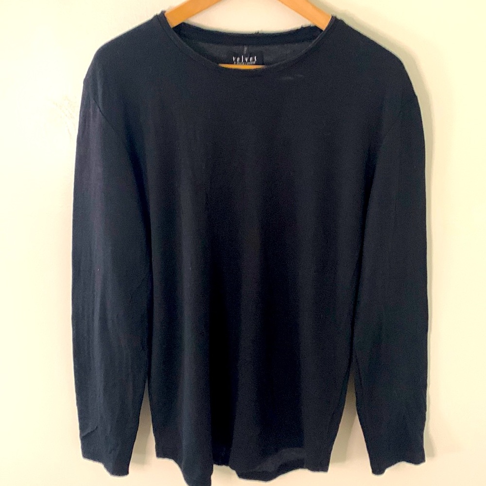 LS RNeck Sweater -Velvet by Graham&Spencer -Medium -50% Ctn, 38% Modal, 12% Poly